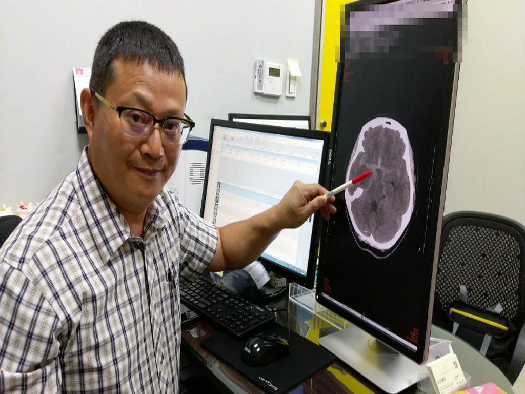 ▲「大腦動脈瘤破裂」，醫師進行「開顱夾除手術」，形容手術過程有如拆炸彈般(圖／醫院提供2020.9.9)