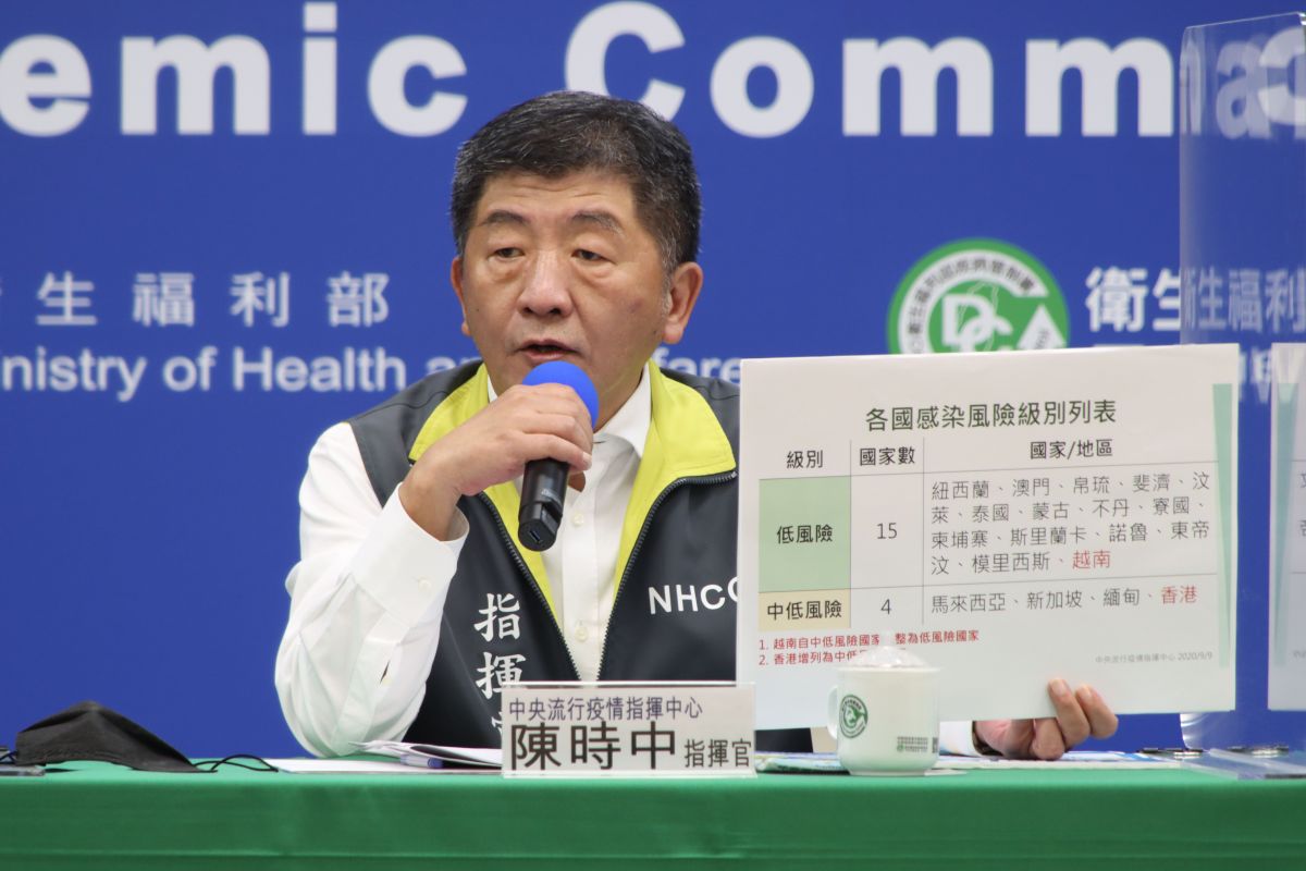 ▲中央流行疫情指揮中心指揮官陳時中今（9）日說明新冠肺炎疫情等防疫作為。（圖／指揮中心提供）