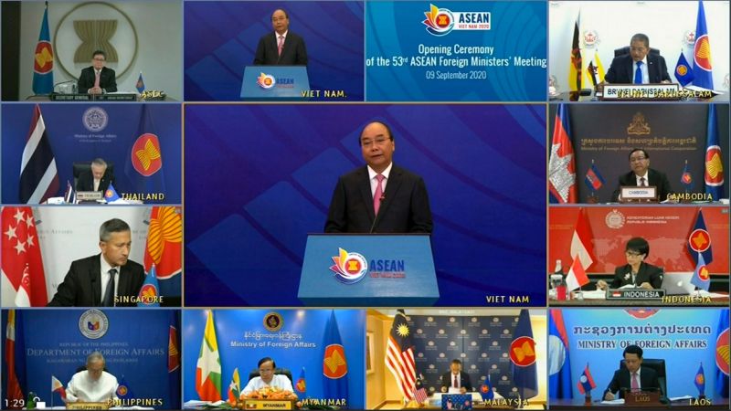 東南亞國協線上外長會議　美中緊張料成主軸
