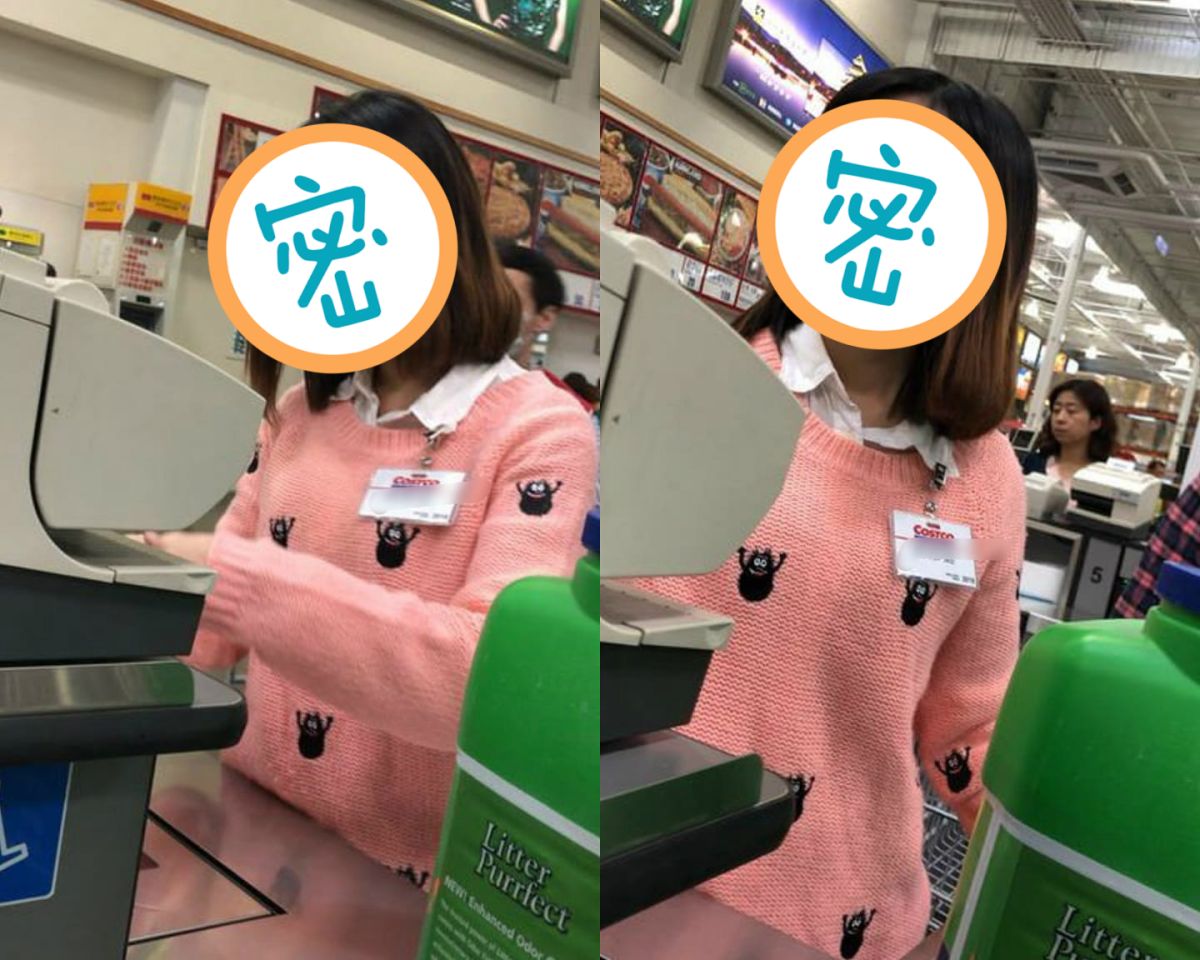 ▲一名網友在臉書社團《爆廢公社公開版》提到，在好市多賣場遇到高顏值店員，照片曝光立刻引發熱烈回響，讓7千多名網友看完紛紛暴動。（圖／翻攝自《爆廢公社公開版》）