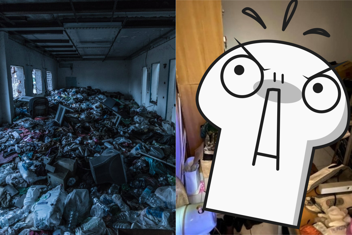 ▲長輩過度節儉，很多東西都捨不得丟棄，就有網友抱怨婆婆家，東西堆到連路沒辦法好好走。（圖／翻攝自《爆怨公社》 ）