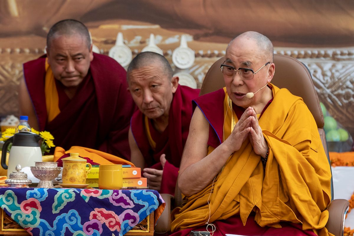 ▲中國外交部發言人汪文斌強硬表示，中國政府和達賴喇嘛只能談他的「個人前途問題」，而不是「西藏問題」。資料照。（圖／美聯社／達志影像）