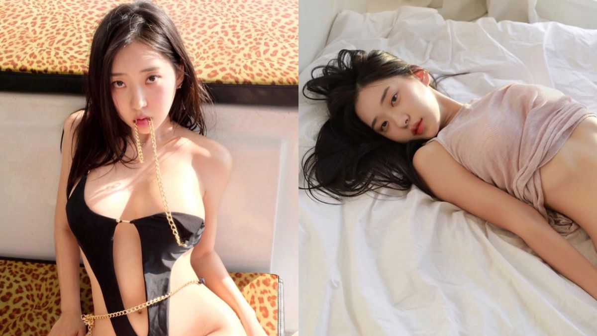 ▲童顏網模申才恩褪內褲撩粉。（圖／申才恩IG）