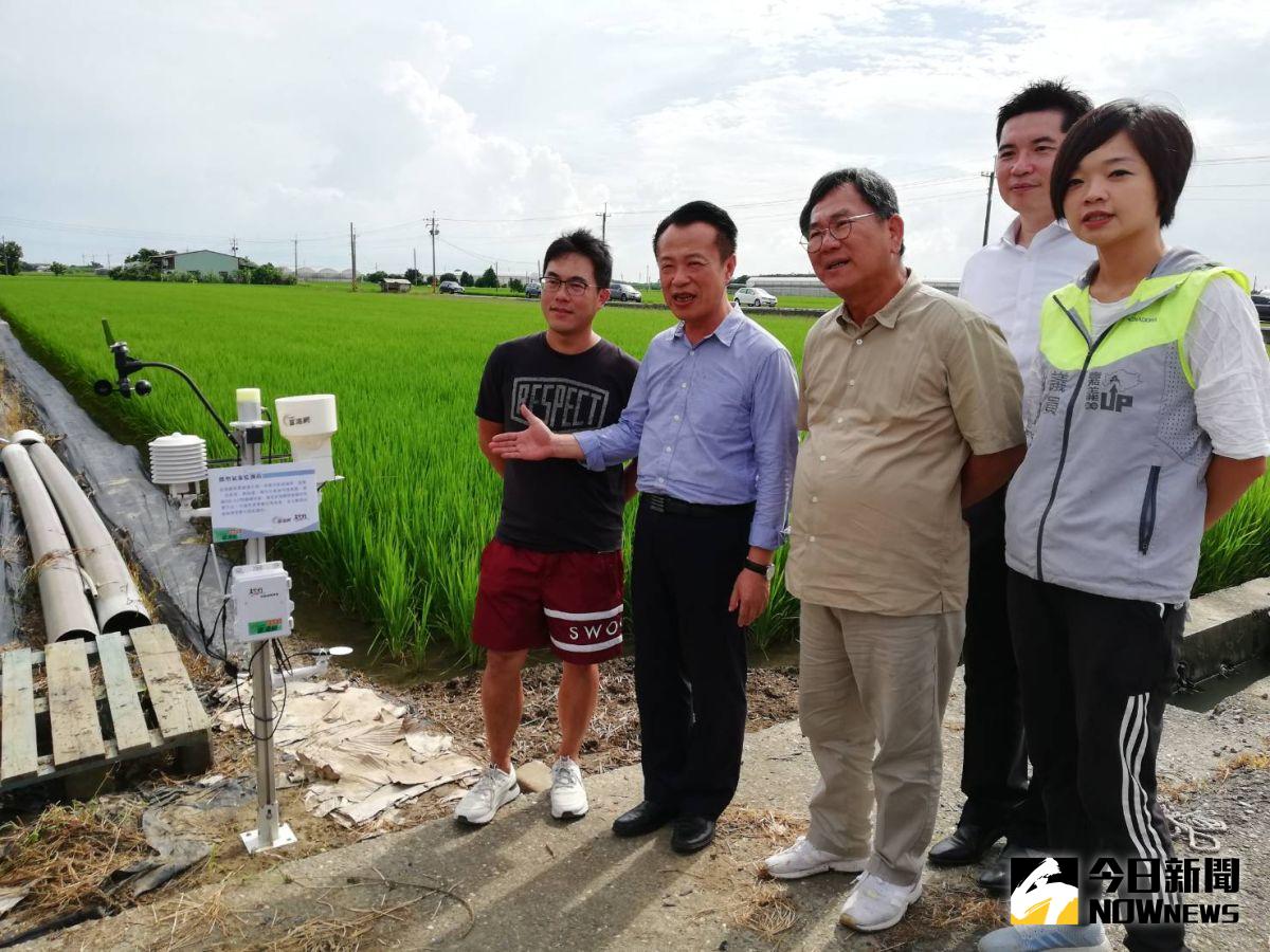 ▲縣長翁章梁與立委陳明文出席發表會，肯定智慧農業初步成果。（圖/記者邱嘉琪攝，2020.09.11）