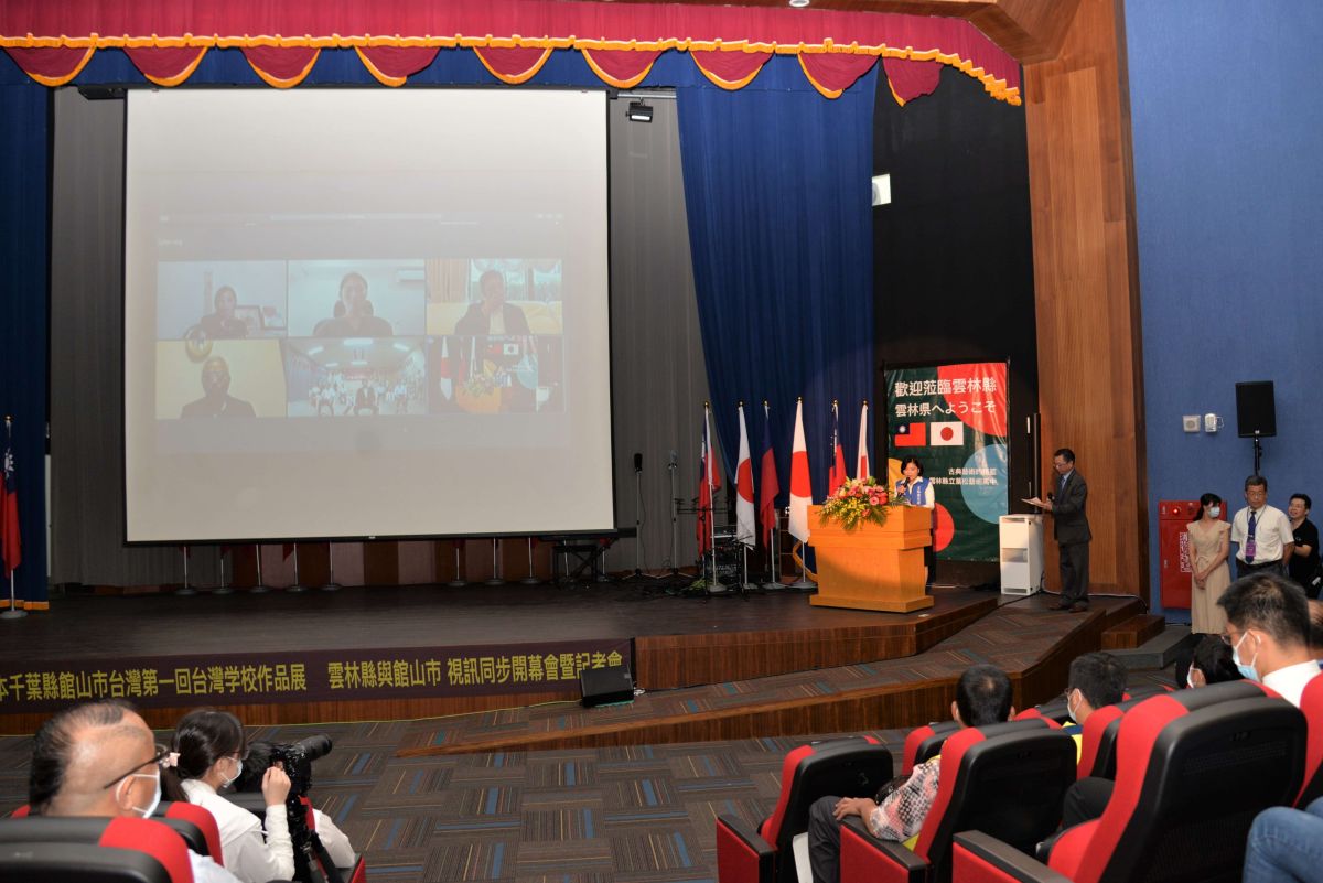 ▲蔦松藝術高中與日本千葉縣館山市跨海藝術聯展。（圖／記者洪佳伶攝,2020.09.12）