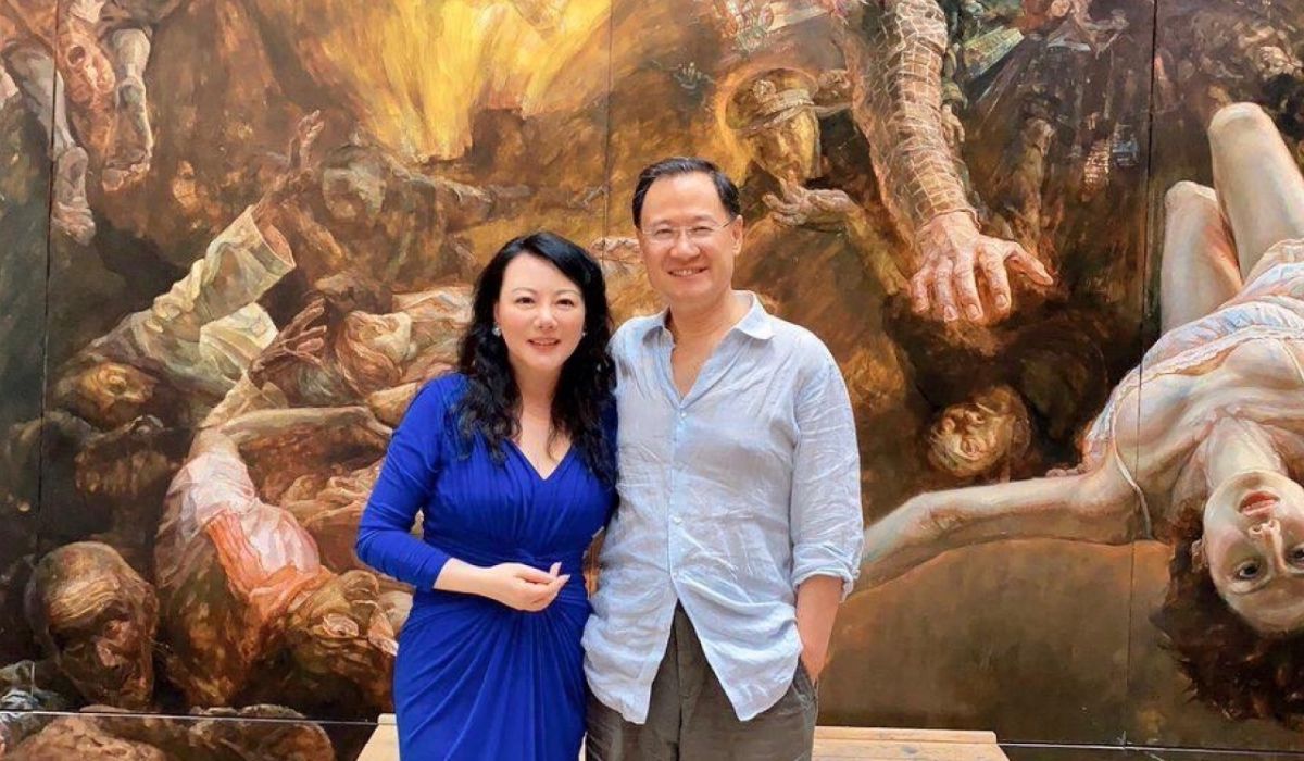 ▲耿瀟男（左）、許章潤（又）。北京公安局證實，曾聲援許章潤而失聯的中國藝術家耿瀟男和其夫婿秦真，2人已被捕。（圖／翻攝自網路）