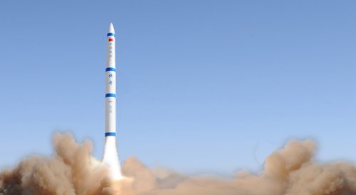 ▲中國「快舟一號甲」運載火箭發射「吉林一號」9月12日發射失敗。（圖／翻攝自中國航天科工）