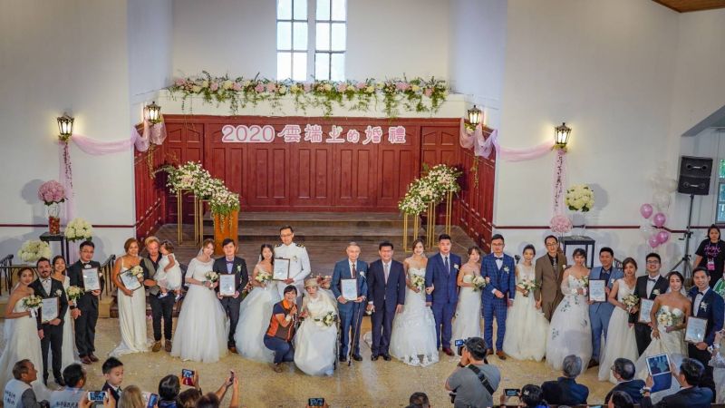 ▲「雲端上的婚禮梨山彩虹囍事」,全國海拔最高的梨山耶穌堂登場(圖/參山處提供2020.9.13)