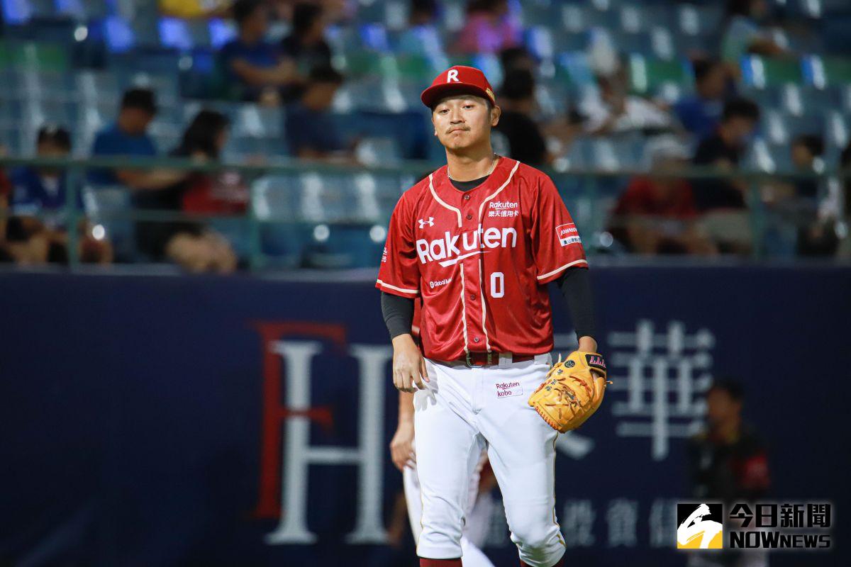 ▲樂天桃猿救援投手陳禹勳。(圖/記者葉政勳攝 )