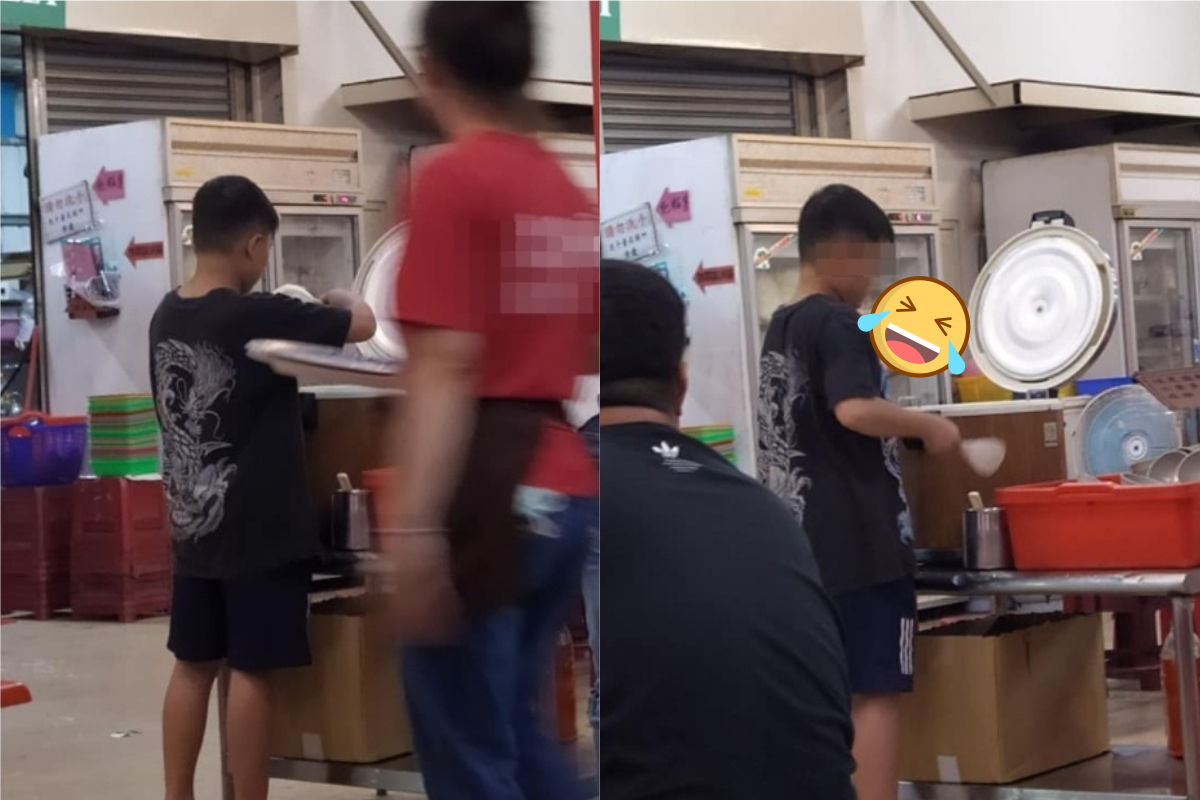 ▲一名網友指出，自己到夜市吃火鍋，沒想到卻在店內發現小弟弟神人級裝飯法。而照片曝光，就引起超過萬人朝聖。（圖／翻攝爆廢公社二館臉書）