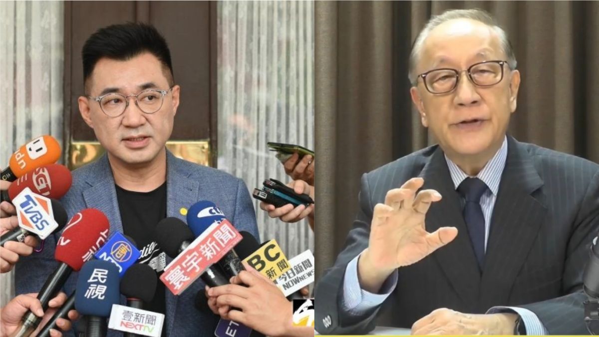 ▲王金平率團赴中出席海峽論壇，被央視主持人酸「來向大陸求和」，引發國民黨主席江啟臣不滿，對此新黨榮譽黨主席郁慕明就批評他小題大作。（合成圖／左圖記者林柏年攝；右圖翻攝自臉書《郁慕明觀察站》）