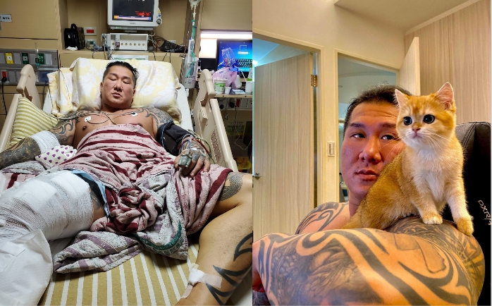 ▲館長近距離中3槍仍存活，自曝上天留他一命原因。（圖／飆捍臉書） 