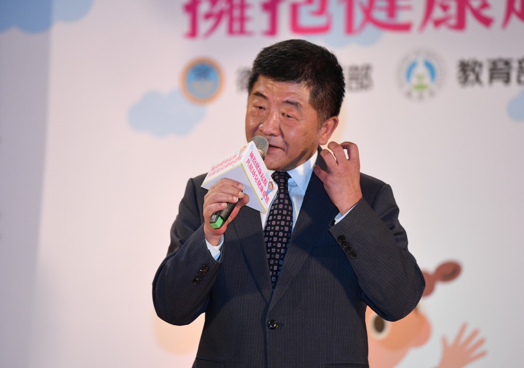 ▲陳時中今（15）天上午參加國健署幼兒健康促進活動。（圖／記者林柏年攝）