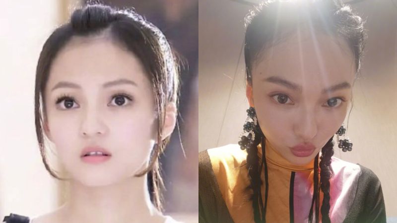 ▲張韶涵13年前《公主小妹》劇照(左圖)與近照對比。(圖/吃瓜姨、張韶涵微博)