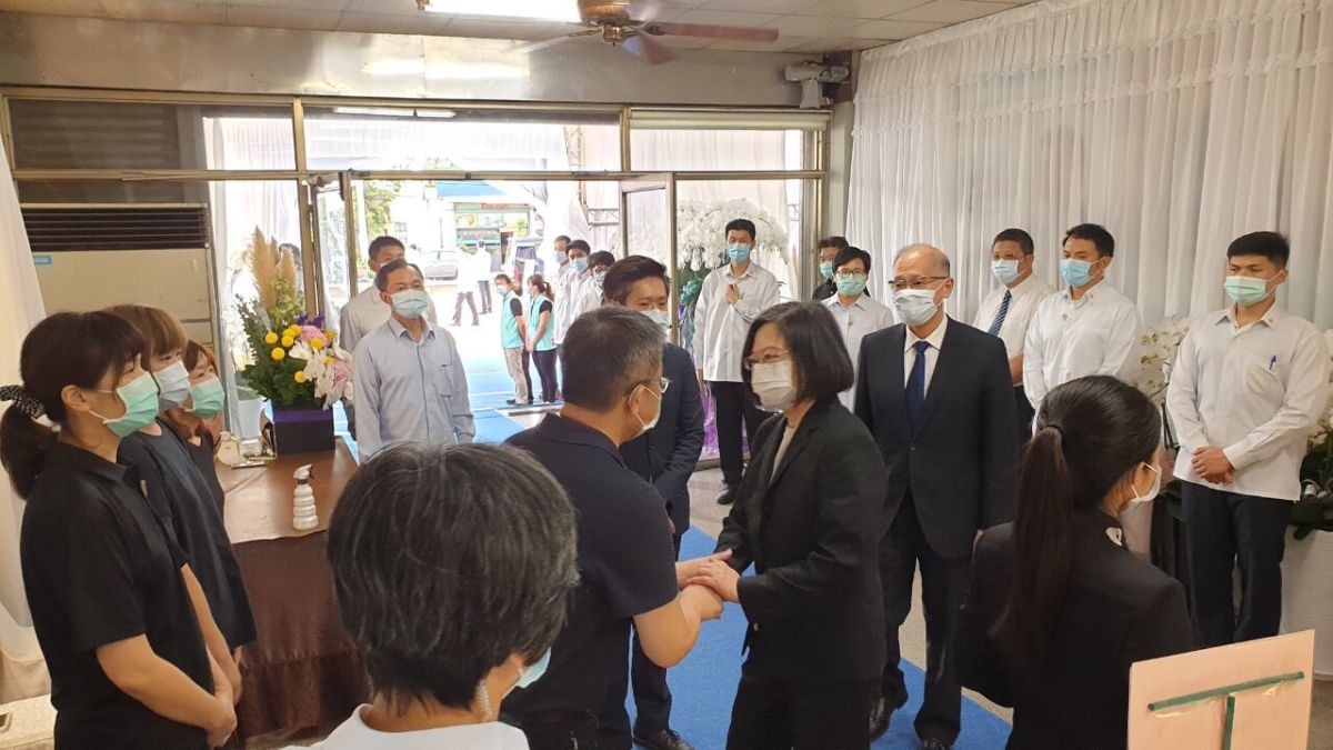 ▲立法院副院長蔡其昌的父親蔡銘霖病逝，總統蔡英文前往哀悼(圖／柳榮俊攝2020.9.15)