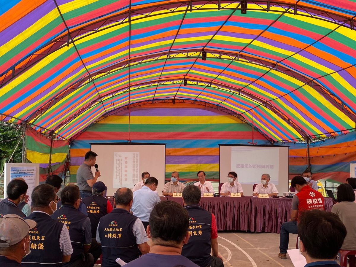 ▲台電公司召開「台中發電廠新建燃氣機組計畫環境影響說明書」公開說明會(圖／柳榮俊攝2020.9.17)