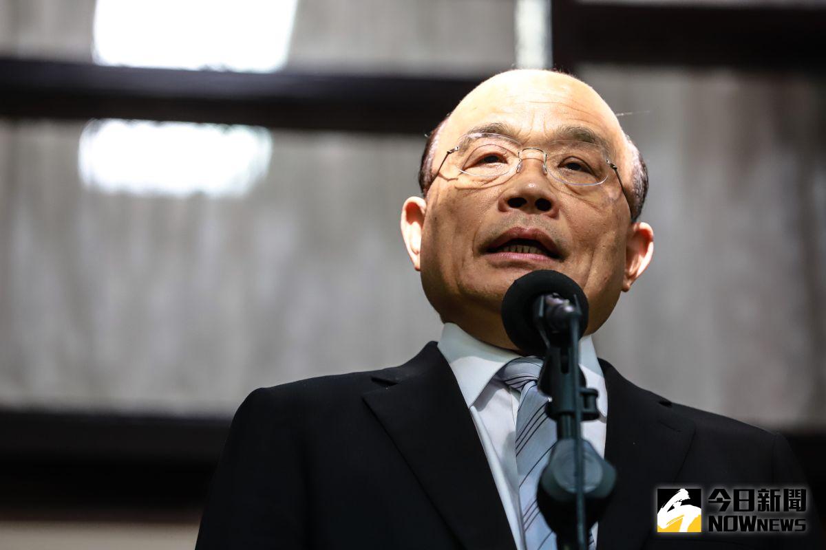 ▲行政院長蘇貞昌7日對「馬習會、蔡習會」表示「不符合主流民意，不用大聲嚷嚷」。馬辦表示，蘇院長有問過蔡總統嗎？兩岸事務是總統職權，蘇貞昌已經逾越分寸。（圖／記者葉政勳攝）