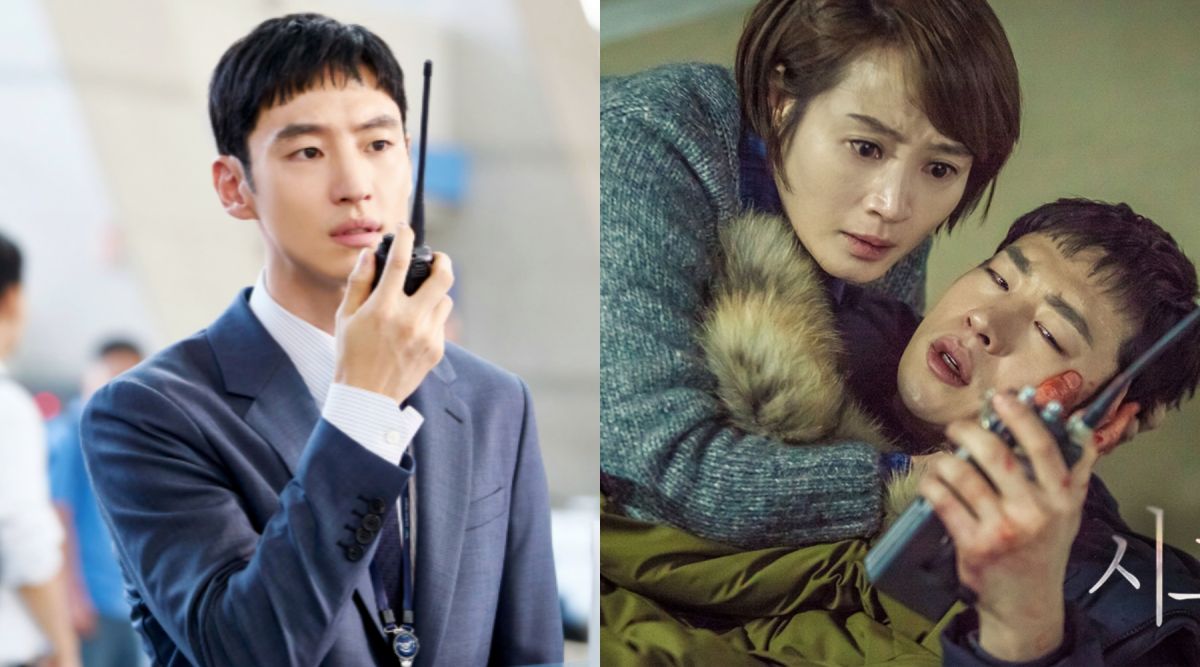 ▲李帝勳（左）在《Signal信號》跟《狐狸新娘星》中都與對講機為伍。（圖／翻攝SBS、tvN）