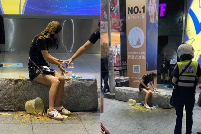 ▲19日晚間一名20歲的邱姓女子遭人潑糞。對此,潑糞的柯姓男子也於20日到案說明。(圖/翻攝爆料公社臉書)