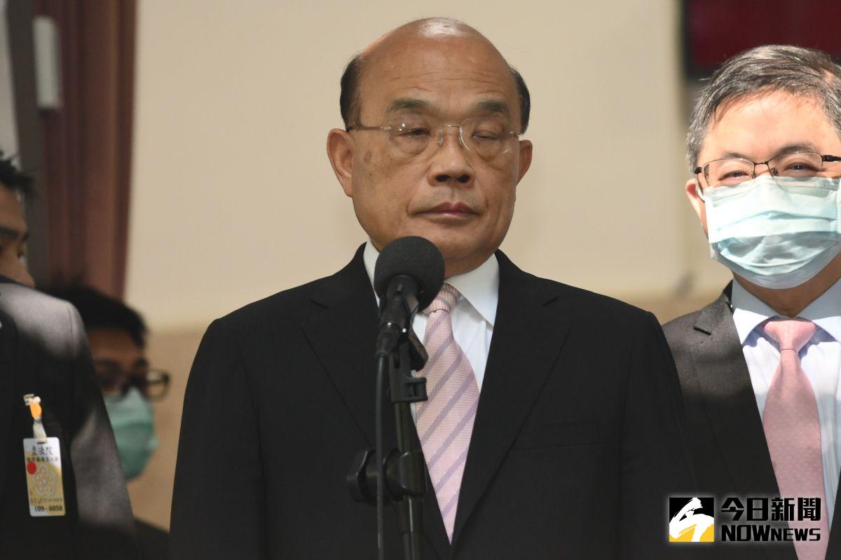 ▲國民黨立委質疑蔡政府舉債過多，讓新生兒一出生就背債26萬，對此行政院長蘇貞昌5日作出回應。（圖／記者林柏年攝，2020.09.22）