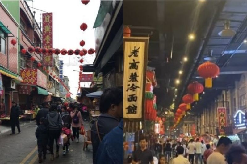 ▲有網友發起討論，把台灣老街跟中國大陸的老街做比較。（示意圖／翻攝自《NOWnews資料庫》及《PTT》 ）