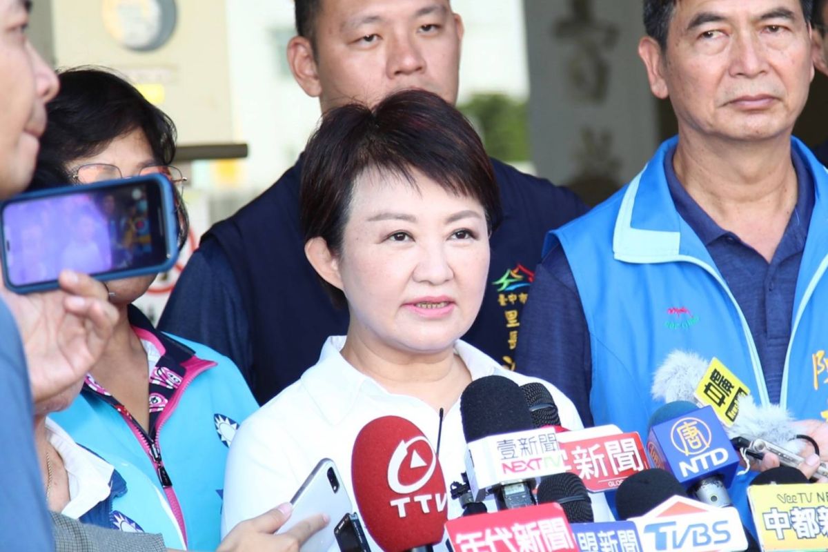 ▲台中市政風處長人事爭議，市長盧秀燕指出，法務部長蔡清祥放下身段親自致電，受到感動，但此事先斬後奏、下不為例。(圖／柳榮俊攝2020.9.23)