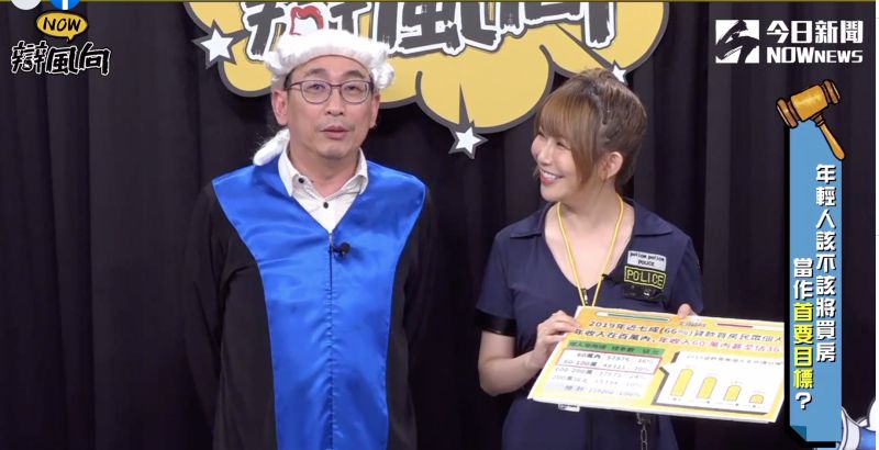 ▲主持人宋少卿和阿樂。(圖/NOWnews)