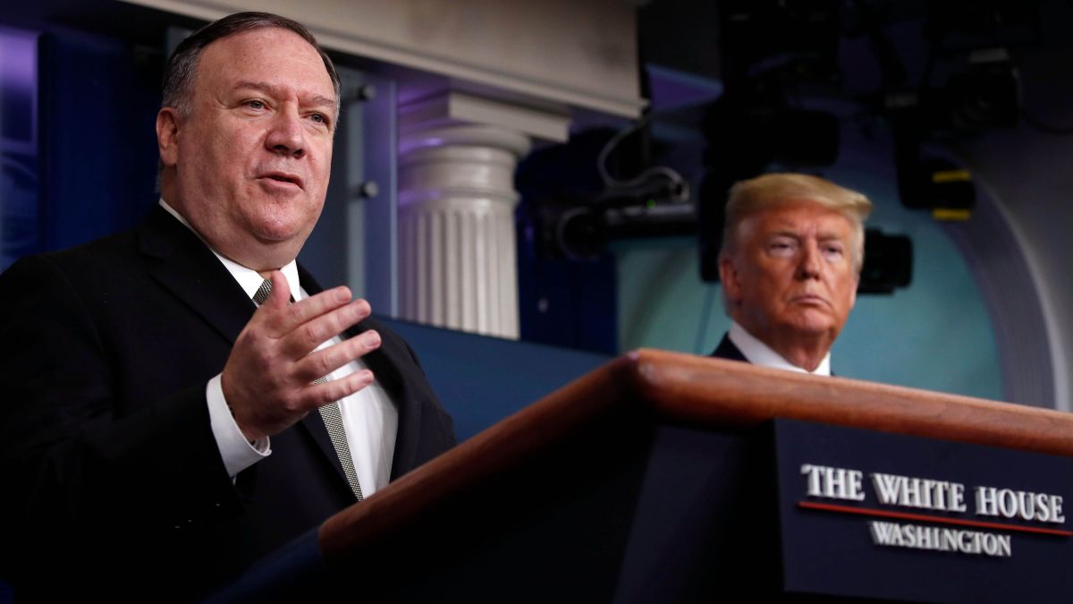 ▲美國國務卿蓬佩奧接受訪問，表示「四方安全對話」會議上，各國外長都有共識一同抵禦中共侵略行為。（圖／美聯社／達志影像）