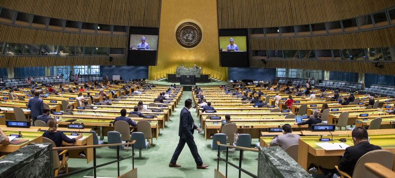 ▲第75屆聯合國大會紐約時間9月15日在聯合國總部開議，並於22日至26日，以及29日以視訊方式舉行總辯論。（圖／聯合國網站）