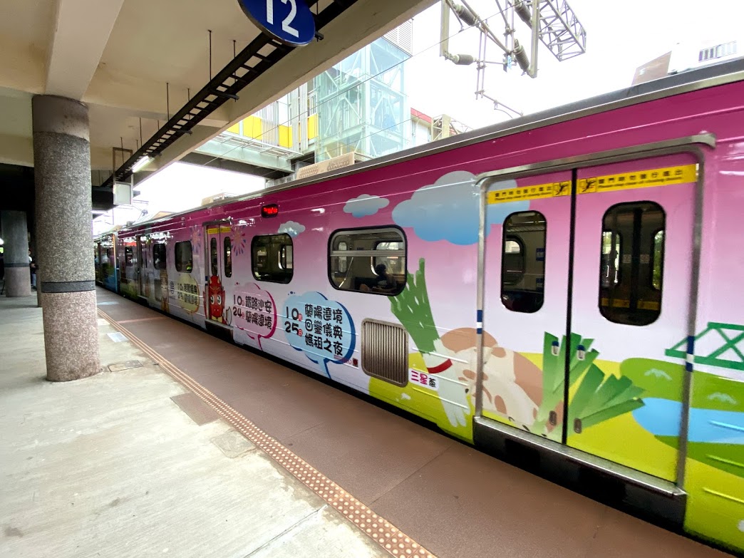 ▲Q版媽祖彩繪列車即日奔馳東部幹線。（圖／記者李清貴攝,2020.09.26)