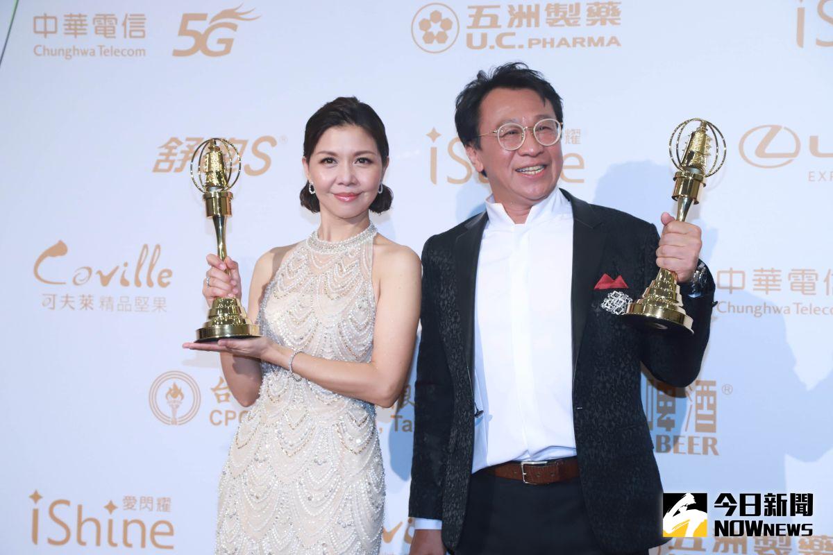 ▲迷你劇集女配角于子育（左）、男配角游安順。（圖 / NOWnews影像中心）