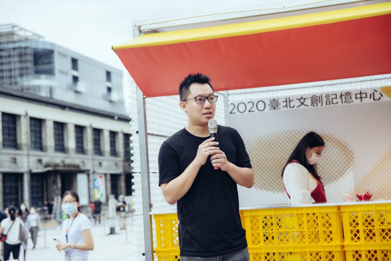 ▲Plan B創辦人游適任分享策展理念和心中的台灣早餐記憶。（圖／台北文創提供）