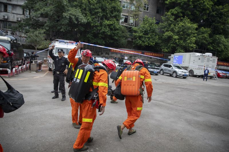 重慶礦井事故16死、1命危　疑火災釀一氧化碳超標中毒
