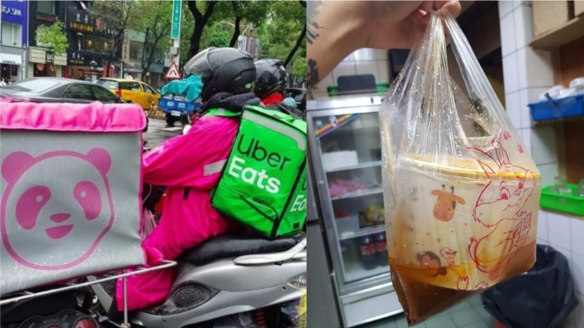 ▲外送收到這樣的餐點讓她好傻眼！不過這個外送員的反應卻讓原PO瞬間飆淚。（合成圖／左圖取自《NOWnews資料庫》；右圖翻攝自《爆廢公社二館》）