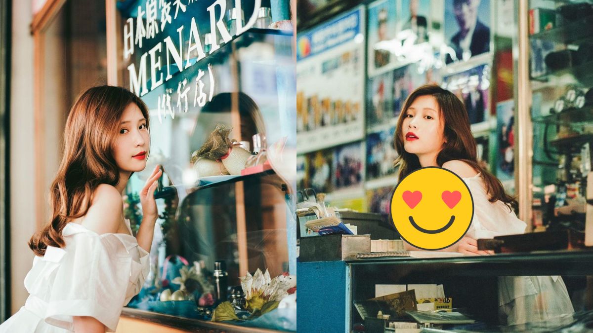 ▲雞排妹趴照相館櫃台，引爆惹火視角。（圖／雞排妹IG） 