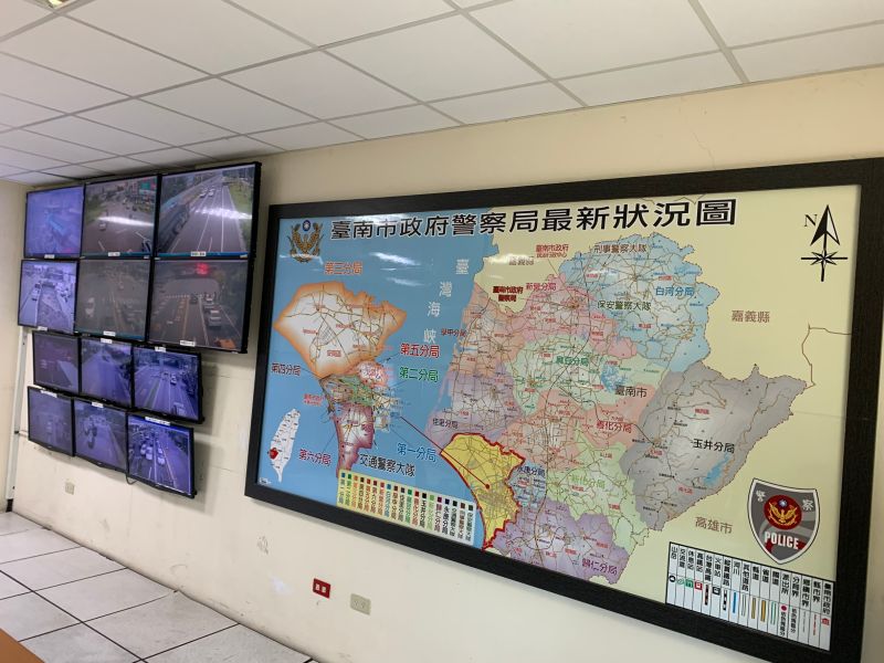 ▲實時監控交通狀況。(圖/台南市警察局提供)