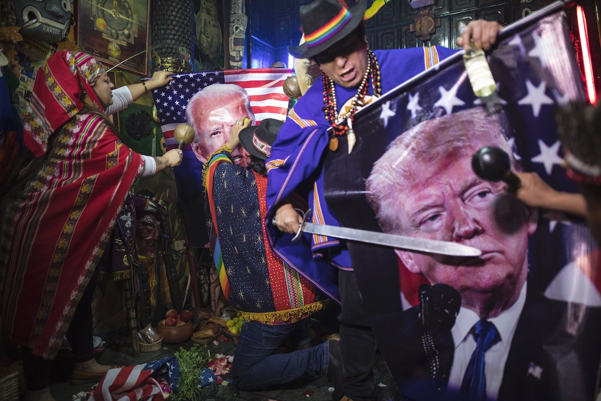 ▲美國總統大選辯論登場，現任總統川普（Donald Trump）與民主黨總統候選人拜登（Joe Biden）針對六大主題交鋒。（圖／美聯社／達志影像）