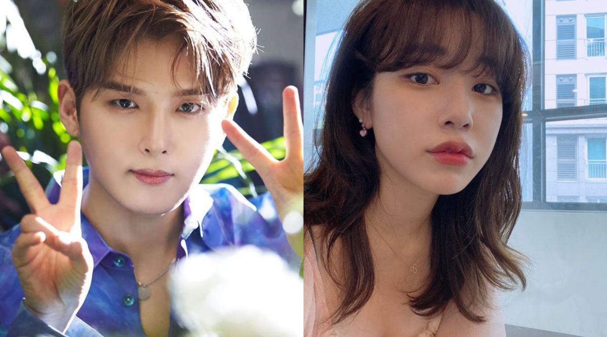 ▲厲旭（左）的女友Ari，遭爆是邪教「新天地」的信徒。（圖／SJ IG、Ari Twitter）