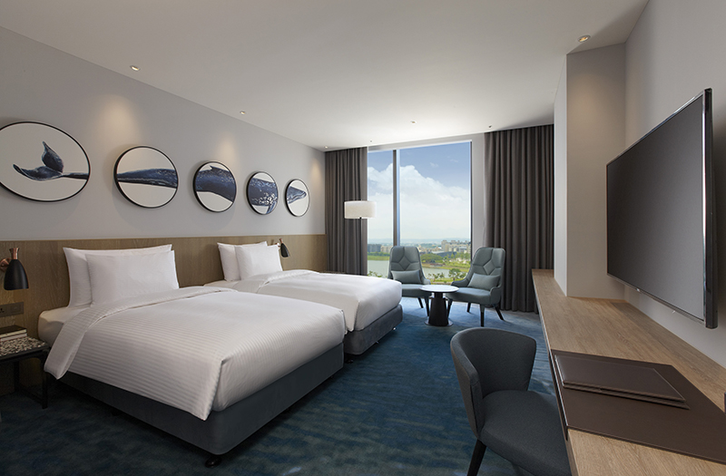 ▲桃園青埔八景島水族館 Xpark 與 JETS 嘉年華相繼開幕，也讓周邊飯店住房率增加 2 成以上。（圖／COZZI Blu）
