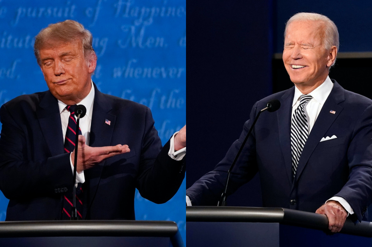 ▲拜登於推特發文指出，他與妻子已經向川普夫妻表達祝福，期盼兩人能夠盡快康復，他們也將會繼續為總統及其家人的身體健康與安全祈禱。（圖／美聯社／達志影像）