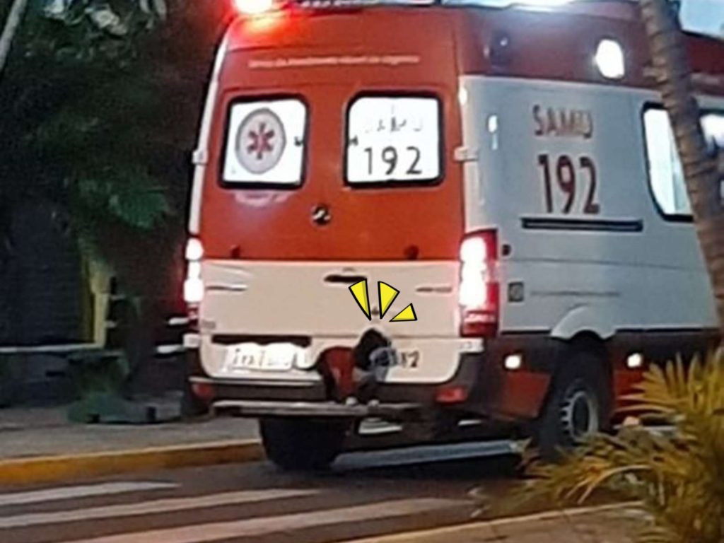 狗狗見主人要被送醫，趕緊跳上救護車，希望能帶牠一起走。（圖／Anderson Bahi） 