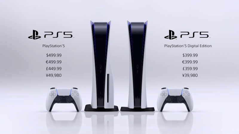 PS5售價499美金　11月19日全球上市
