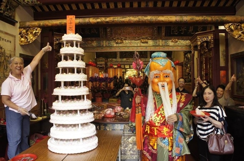 台北霞海城隍廟在中秋節這天有舉辦月老祝壽相關活動。（圖／台北霞海城隍廟提供）