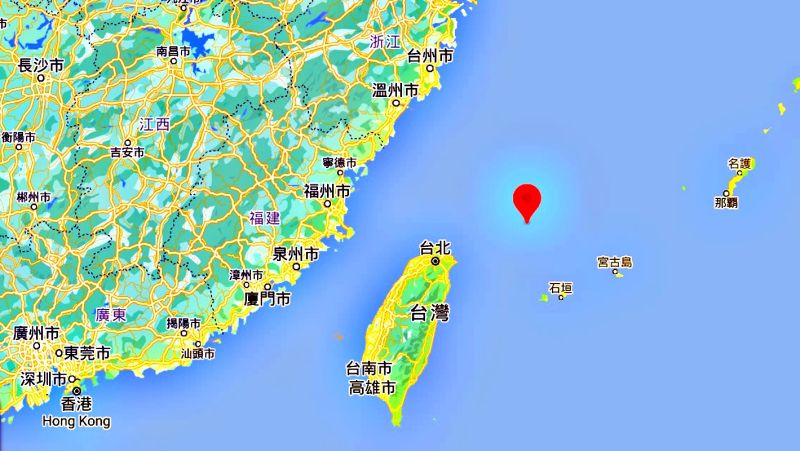 ▲日本媒體報導，日本外務省今天表示，已要求網路搜尋巨擘谷歌公司（Google Inc.）更正地圖標註，在Google地圖中只用釣魚台列嶼的日本名稱。 圖為釣魚台位置。（圖／翻攝 Google Map）