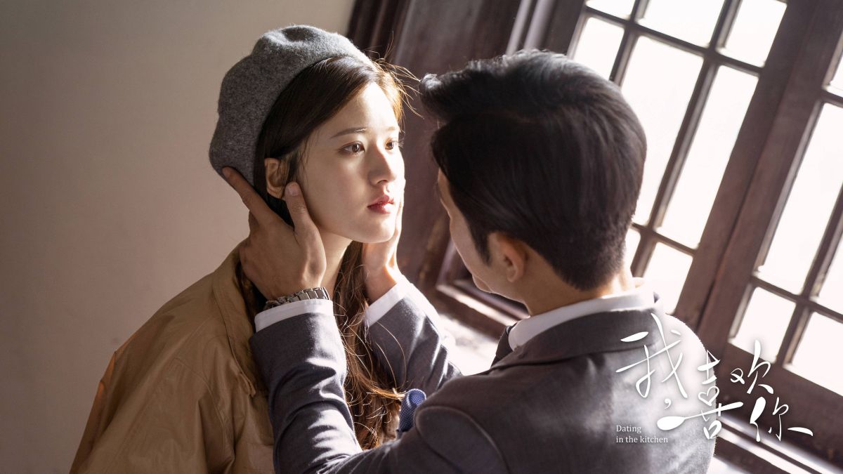 ▲趙露思（左）在《我，喜歡你》愛上林雨申。（圖 /翻攝WeTV官微）