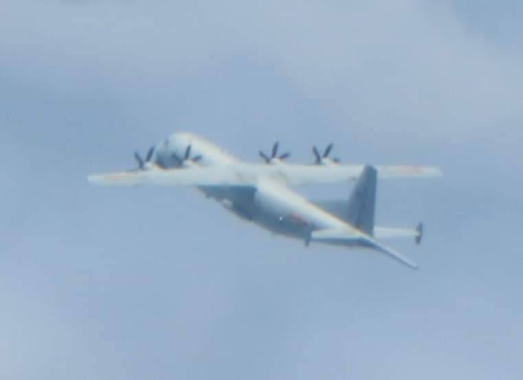 ▲空軍總部表示，今日又有一架共軍運8反潛機侵入我西南防空識別區。（圖／國防部提供）