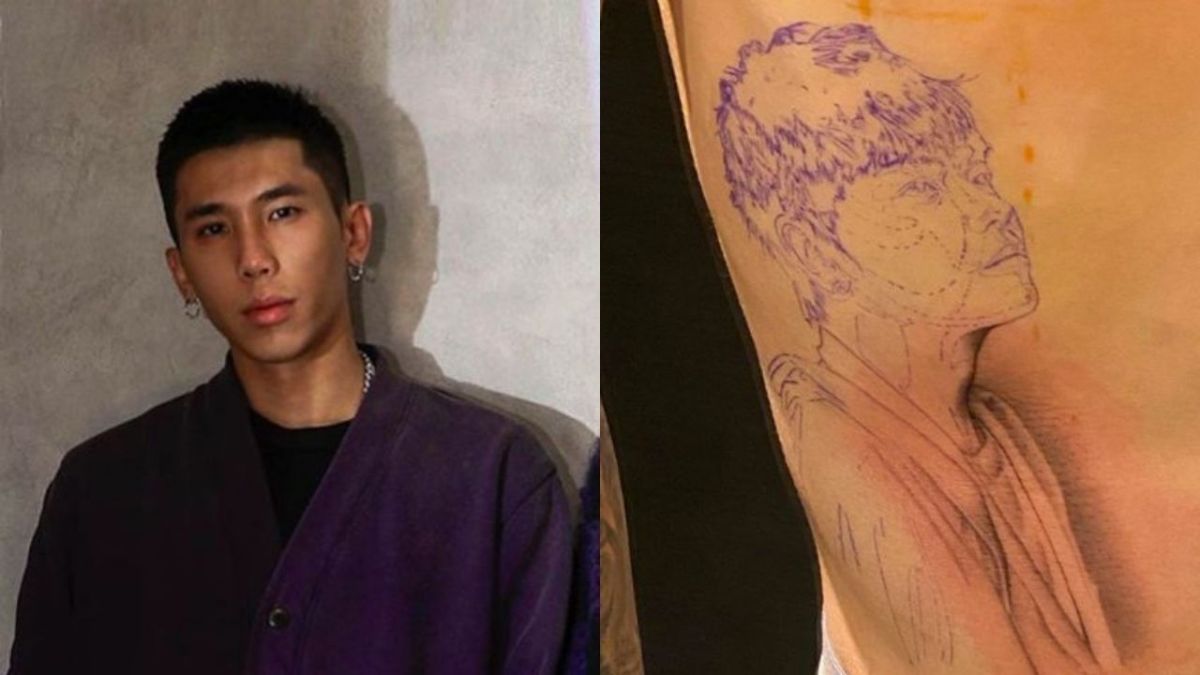 ▲小鬼妹夫Sam（左）把小鬼的身影刺在身上永遠紀念。（圖／翻攝Sam IG）