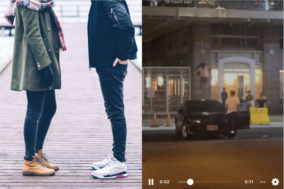 ▲網友撞見，有位人妻疑不滿丈夫刪紀錄，在台南當街爬上車頂狂跳。（示意圖／翻攝自《pixabay》及《台南爆料公社－台南最大社》 ）