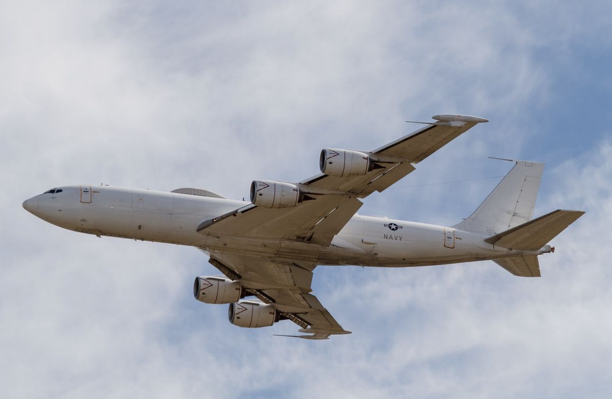 ▲有「核末日軍機」之稱的E-6B「水星」通信中繼機。（圖／取自維基百科）