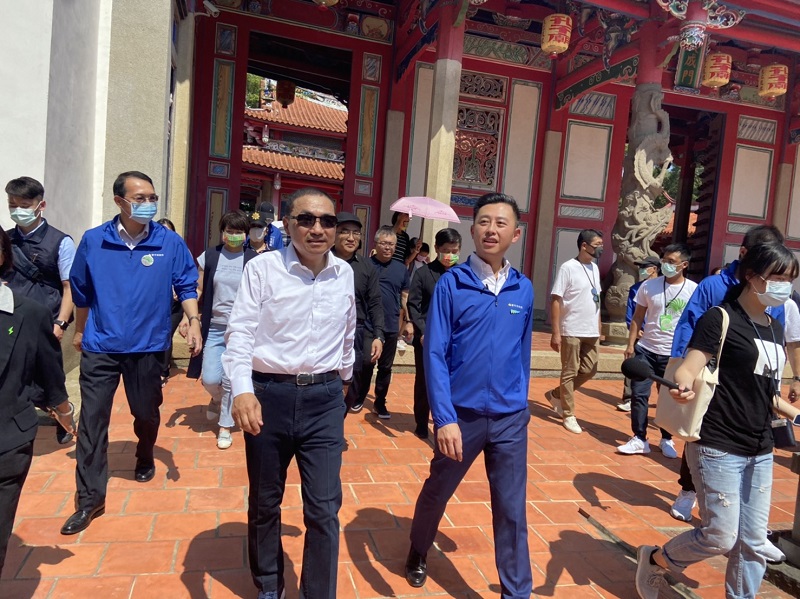 ▲侯友宜表示，他是抱著相互學習的心態與林市長互動，不管對方是什麼黨籍，永遠都是好朋友，大家一起努力打造地方繁榮創造雙贏。(圖/新北市文化局提供)